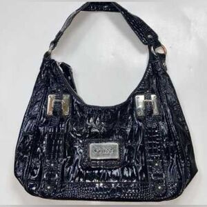 Vintage Guess Est 1981 Black Shoulder Women Bag